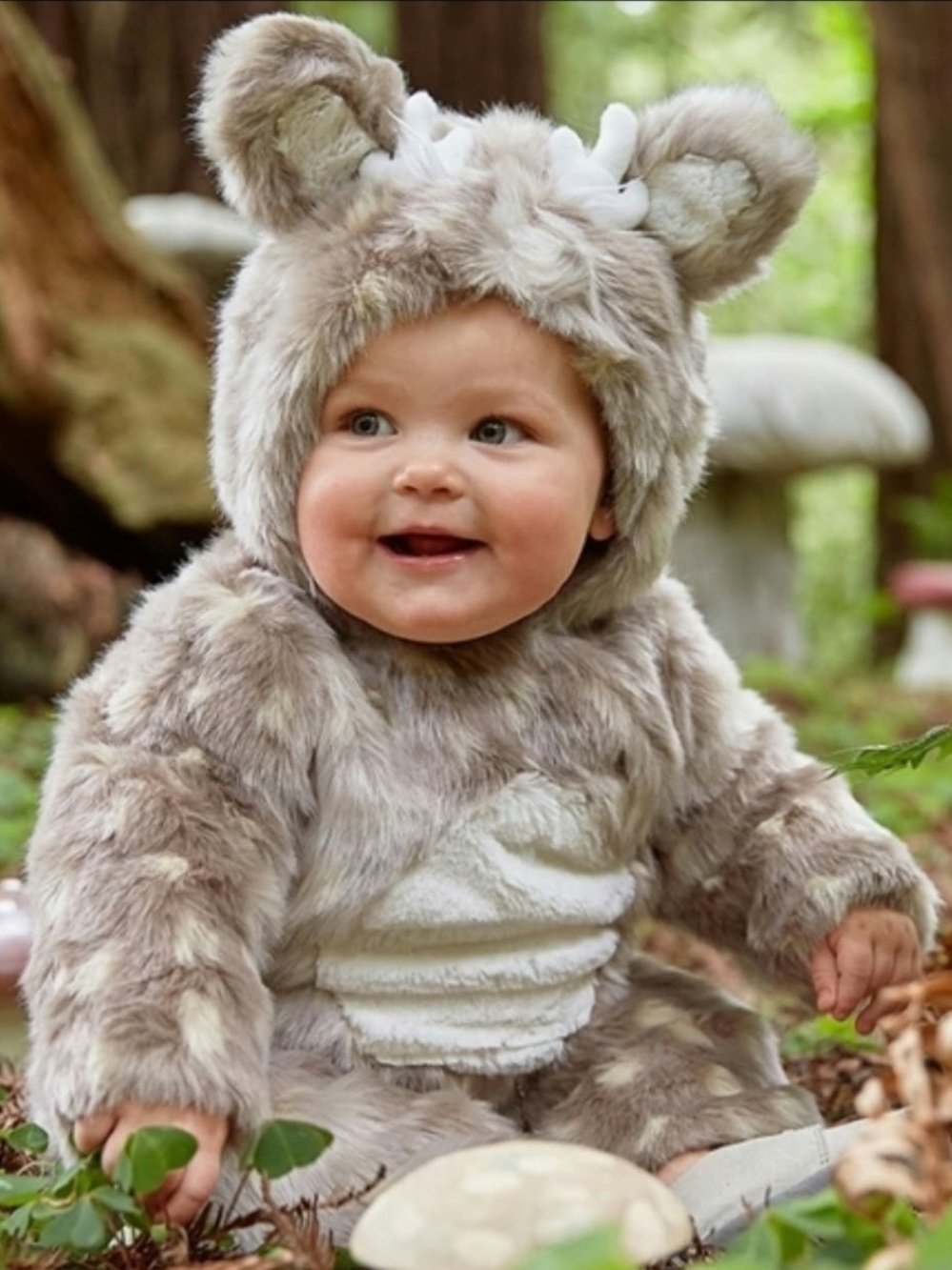 Plush Woodland Bear Toddler Costume - Cream and Tan